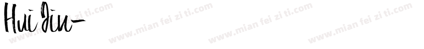 Hui Jin字体转换